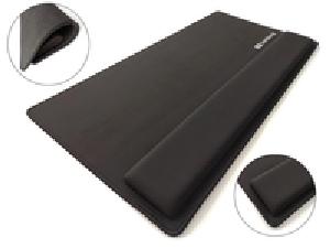 SANDBERG Desk Pad Pro XXL - Black - Monochromatic - Wrist rest - Non-slip base - Gaming mouse pad
